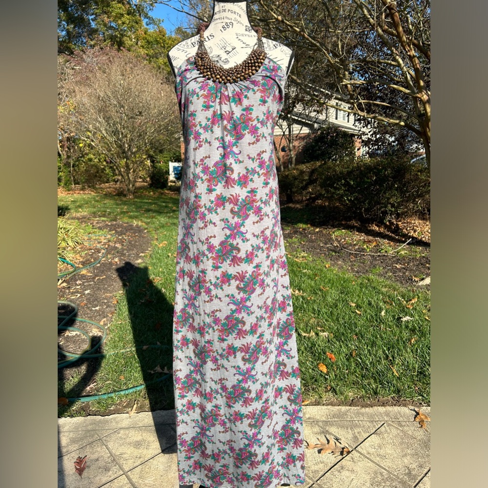 NWT🌷gray floral/ paisley print dress (Macy’s)